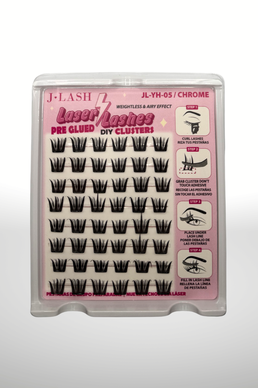 CHROME PRE GLUED CLUSTER LASHES