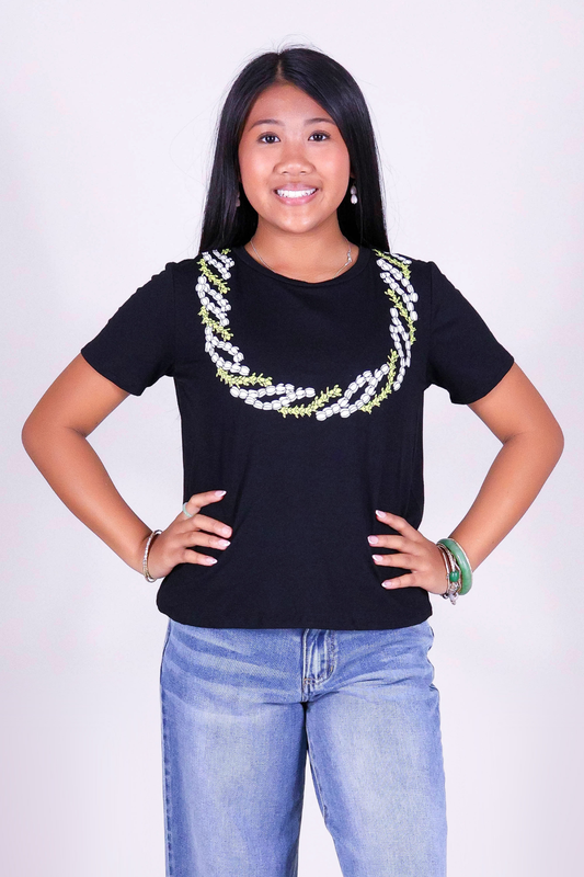 PAKALANA PIKAKE TWIST LEI TEE | KIDS SIZE 2-16