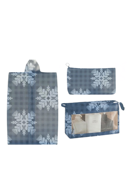 GINGHAM OHIA TRAVEL PACKING CUBES