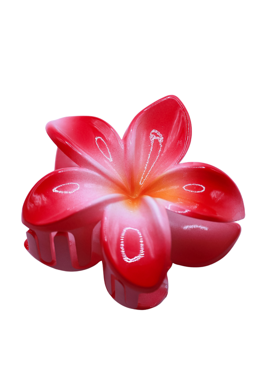 BLUSH PLUMERIA CLAW CLIP