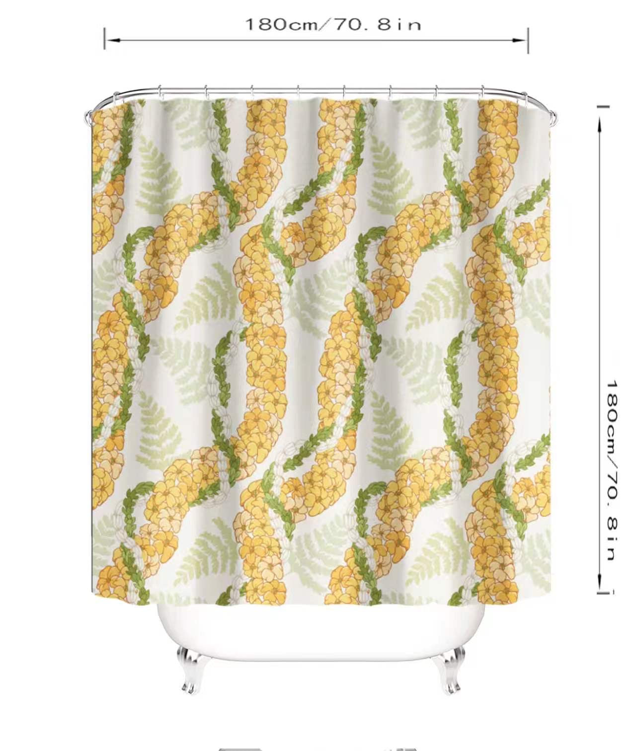 PUAKENIKENI FERN SHOWER CURTAIN