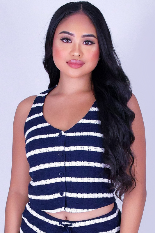 WEEKEND FUN STRIPED TOP