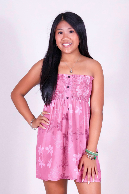 NAUPAKA SMOCKED BABYDOLL DRESS | KIDS SIZE 2-16