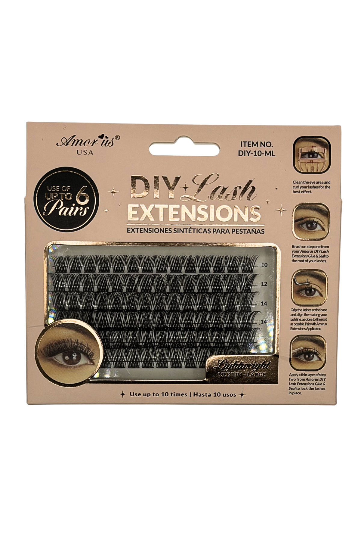 DIY LASH EXTENSION CLUSTERS #10 ML