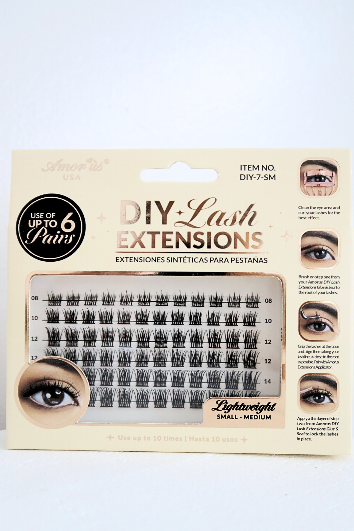 DIY LASH EXTENSION CLUSTERS #7-SM