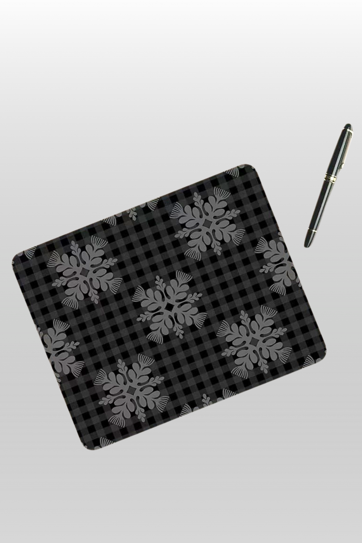 GINGHAM OHIA MOUSE PAD
