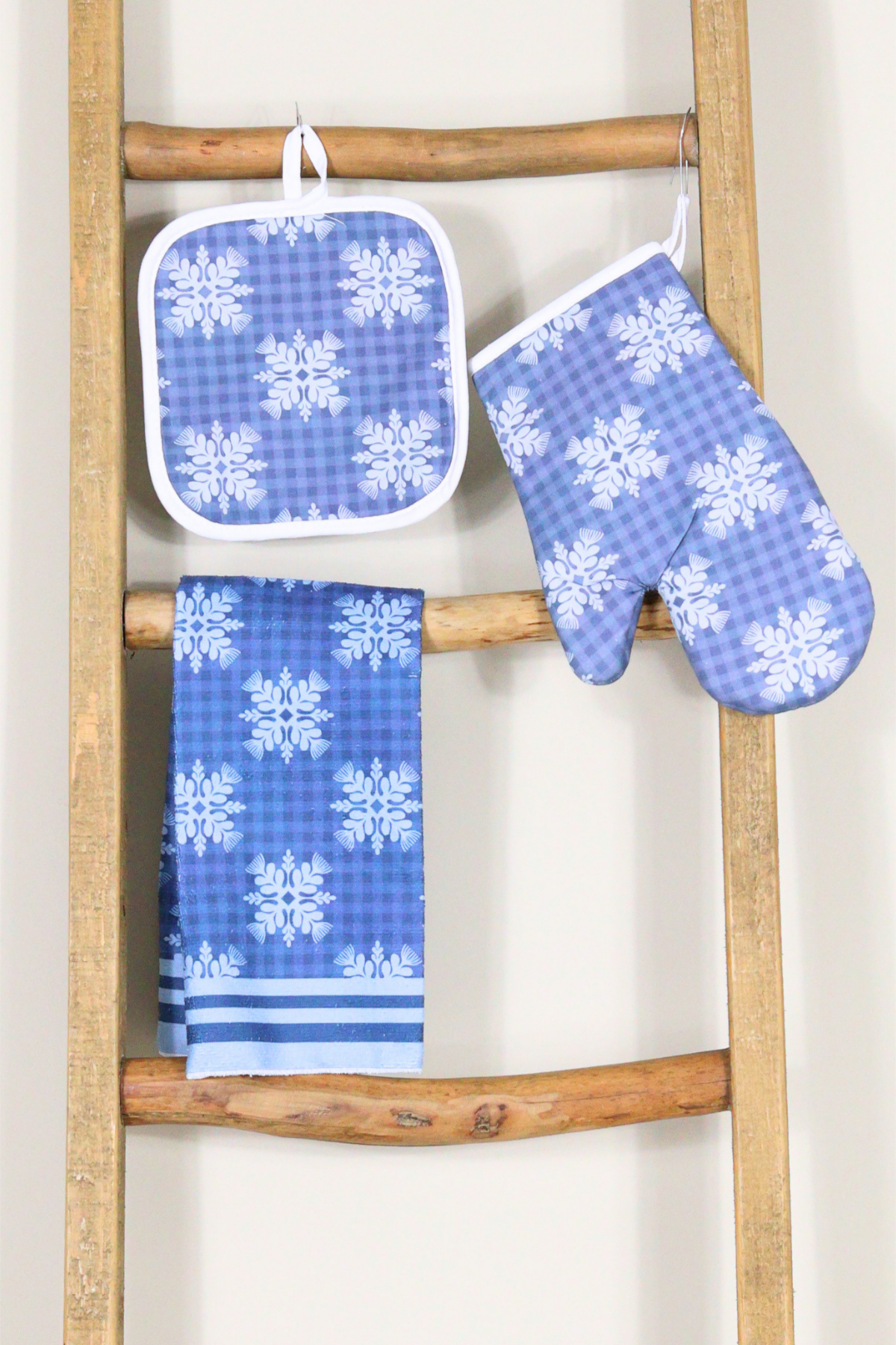 GINGHAM OHIA OVEN MITT SET