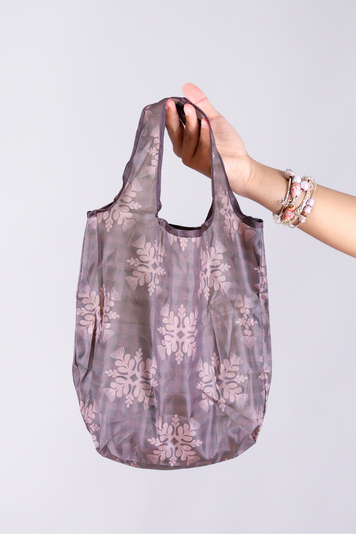 MINI GINGHAM OHIA FOLDABLE REUSABLE BAG