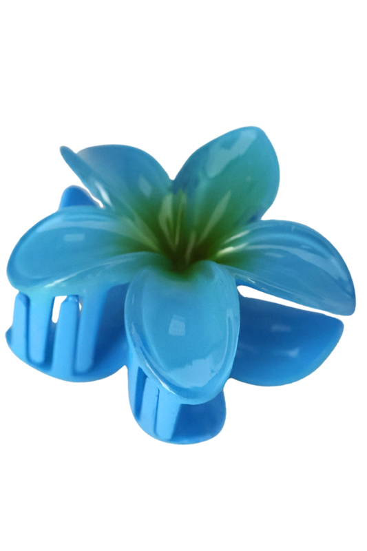 BLUE TIDE PLUMERIA CLAW CLIP