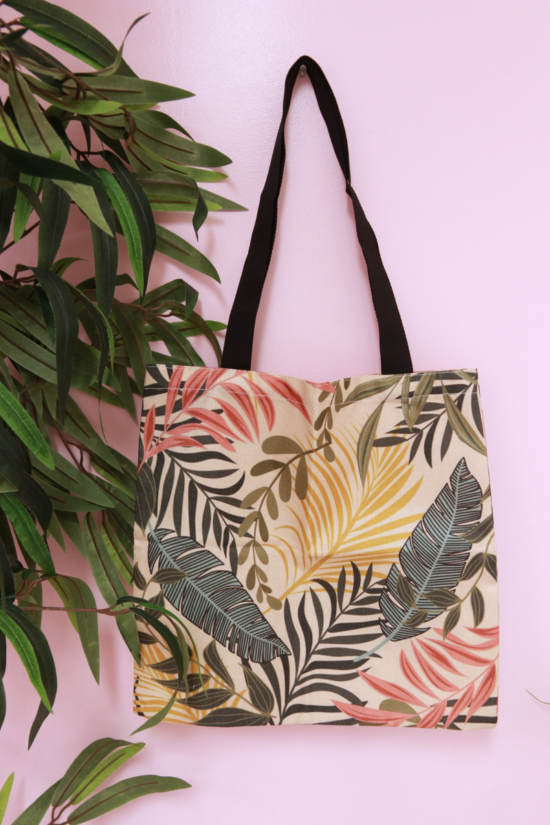 Jeans Warehouse Hawaii - TOTES - LEAF PRINT TOTE | By GREENWELL PROMOTIONS LTD