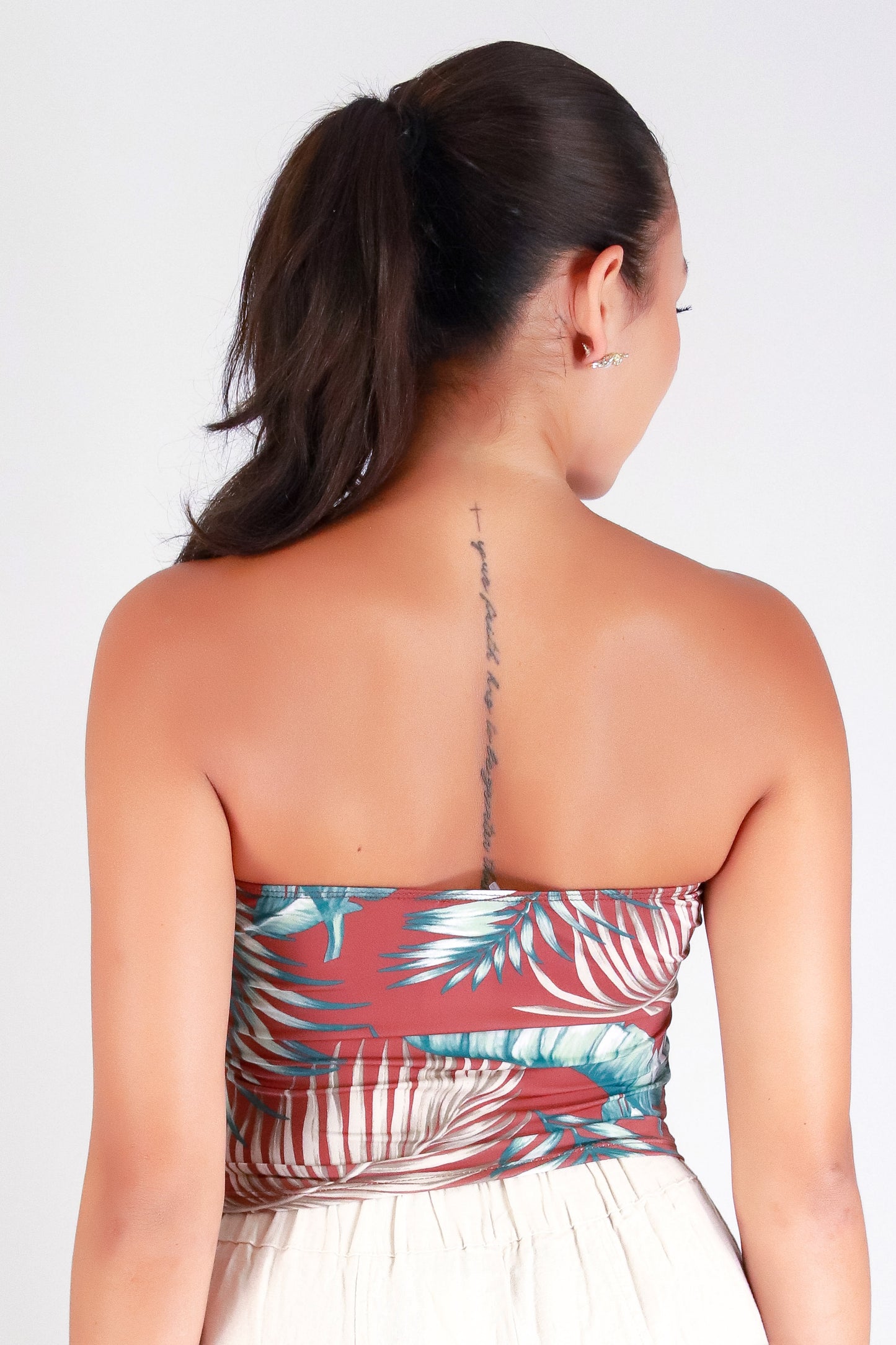 Jeans Warehouse Hawaii - SL PRINT - ISLAND VIBES TUBE TOP | By PAPERMOON/ B_ENVIED