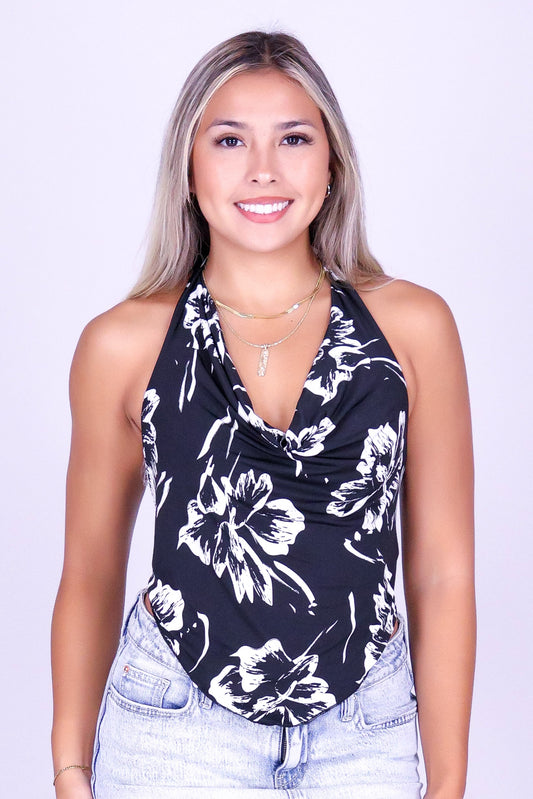 PARADISE EDIT CROP HALTER TOP