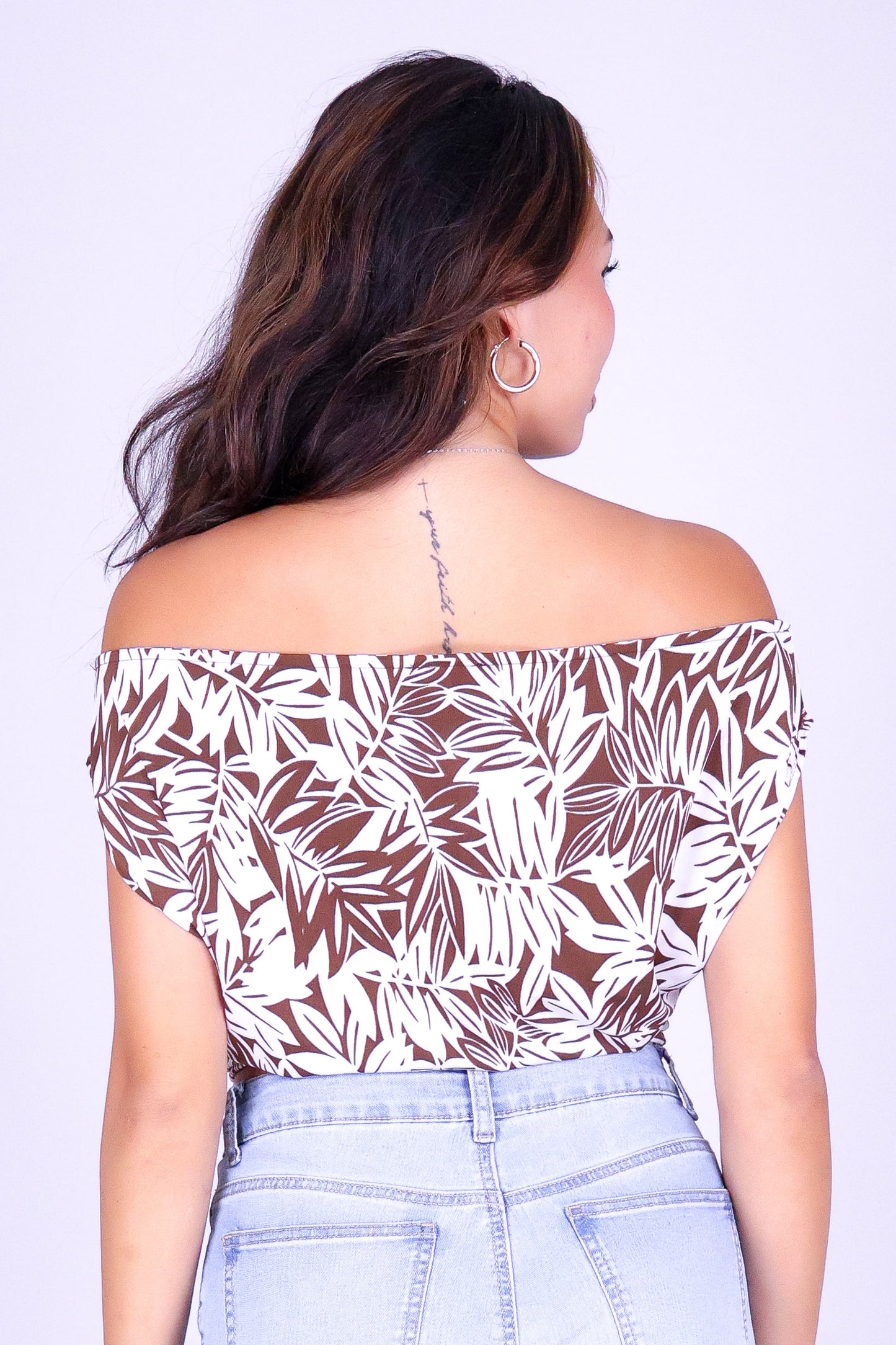 FOREVER IN BLOOM OFF SHOULDER TOP