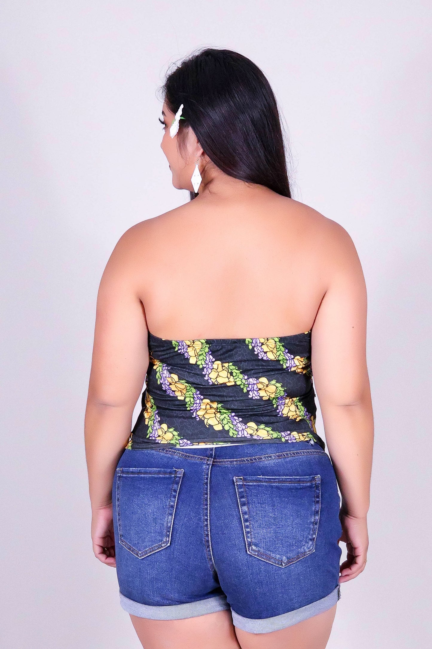 TWISTED LEI CROP TUBE TOP