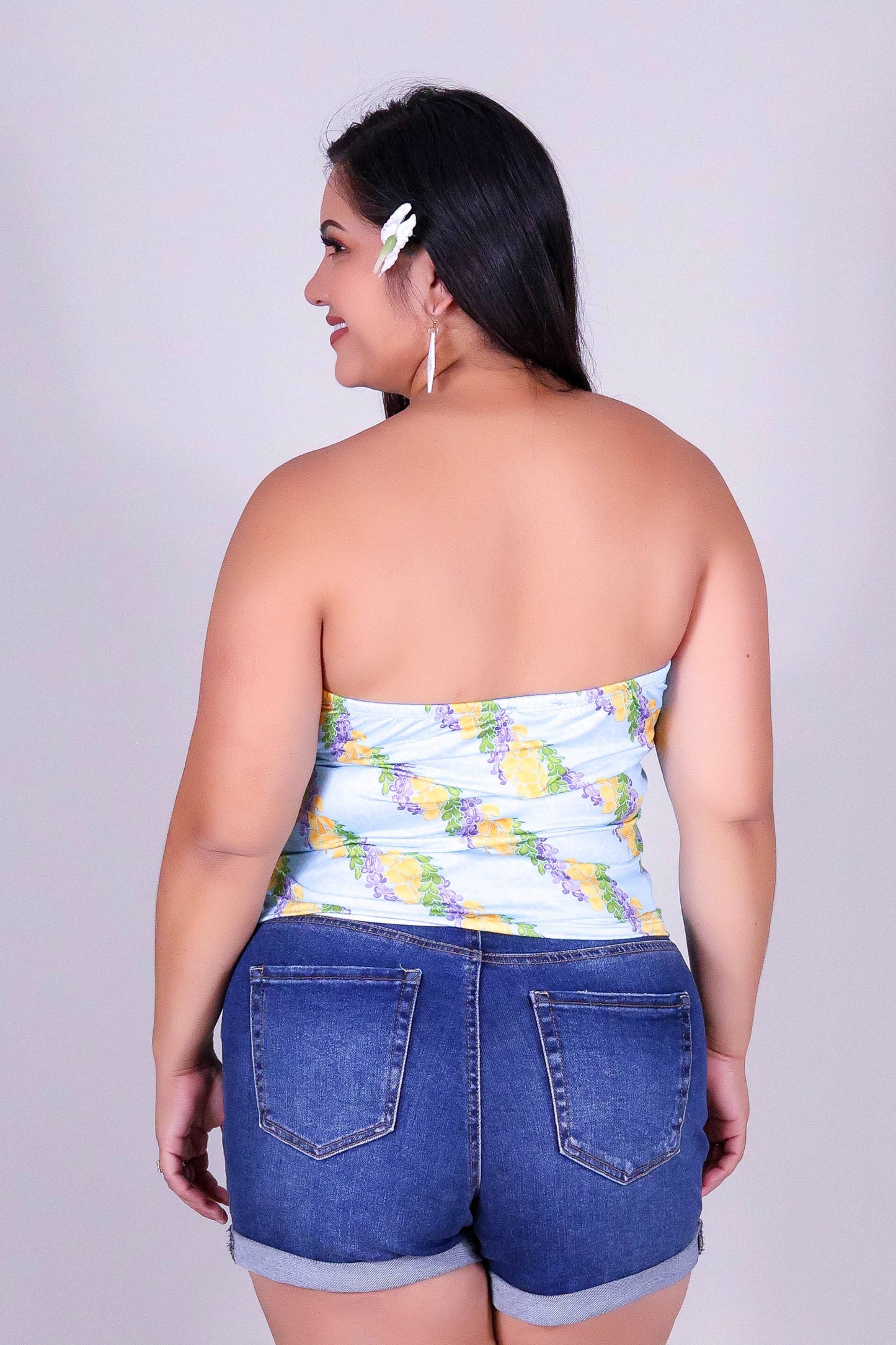 TWISTED LEI CROP TUBE TOP