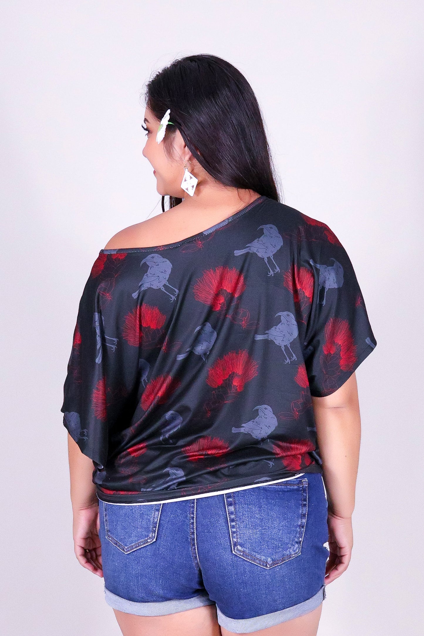 IIWI BIRD DOLMAN TOP