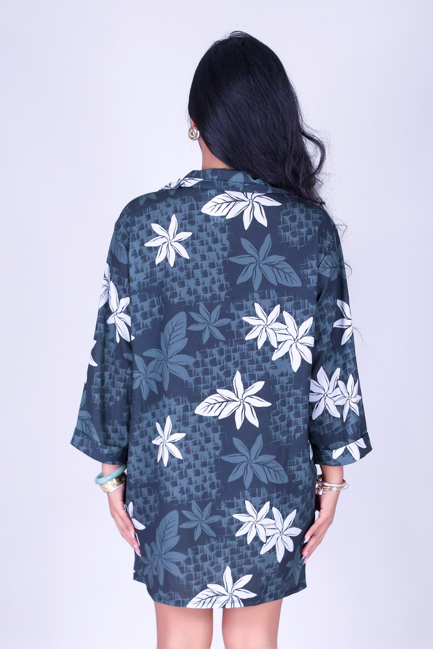 LAUHALA BUTTON DOWN DRESS