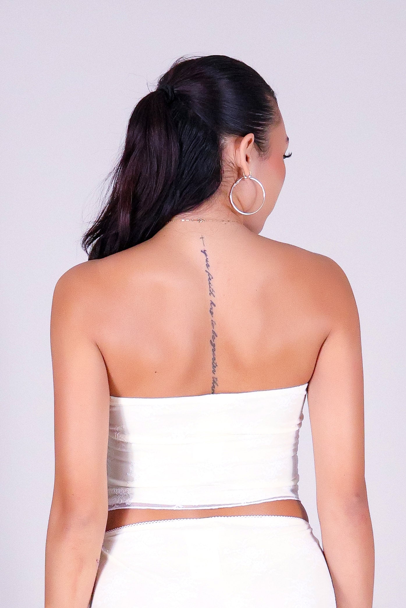 THE LACE CROP TUBE TOP