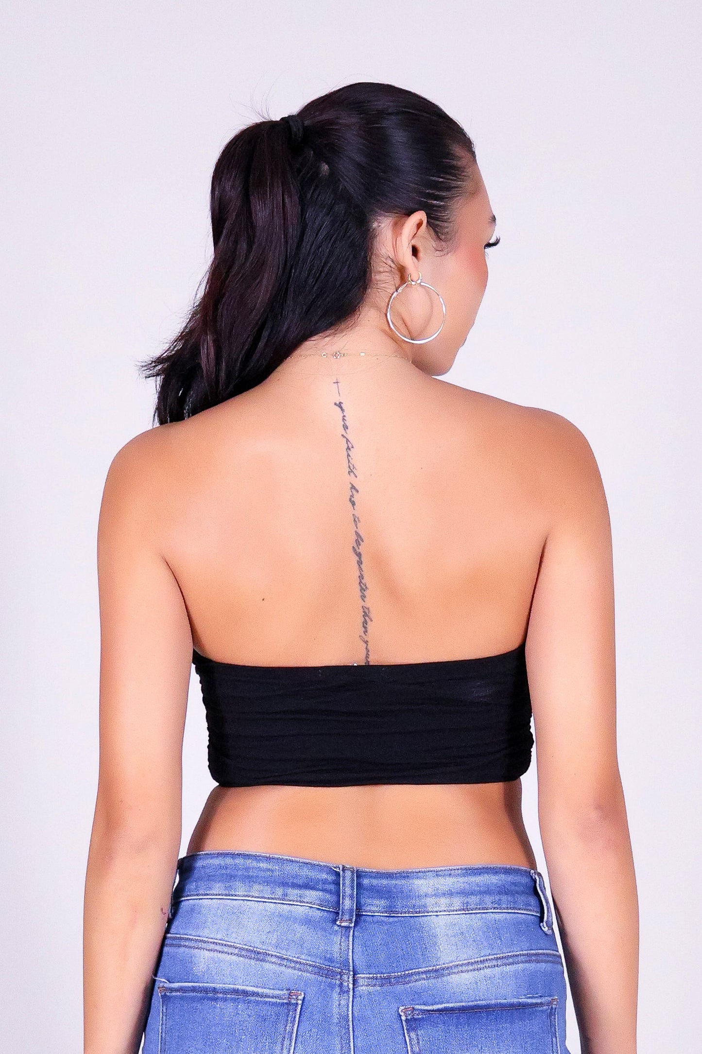FOR NOW BANDEAU TUBE TOP