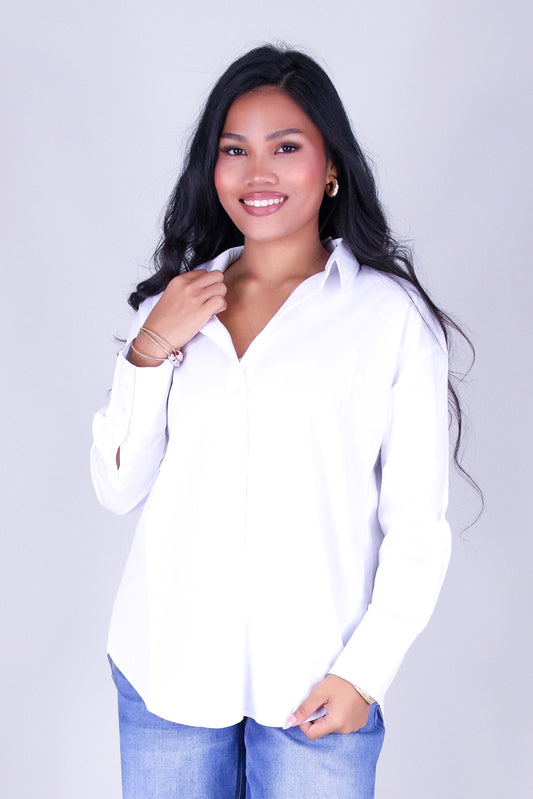 CLEAN CUT BUTTON UP TOP