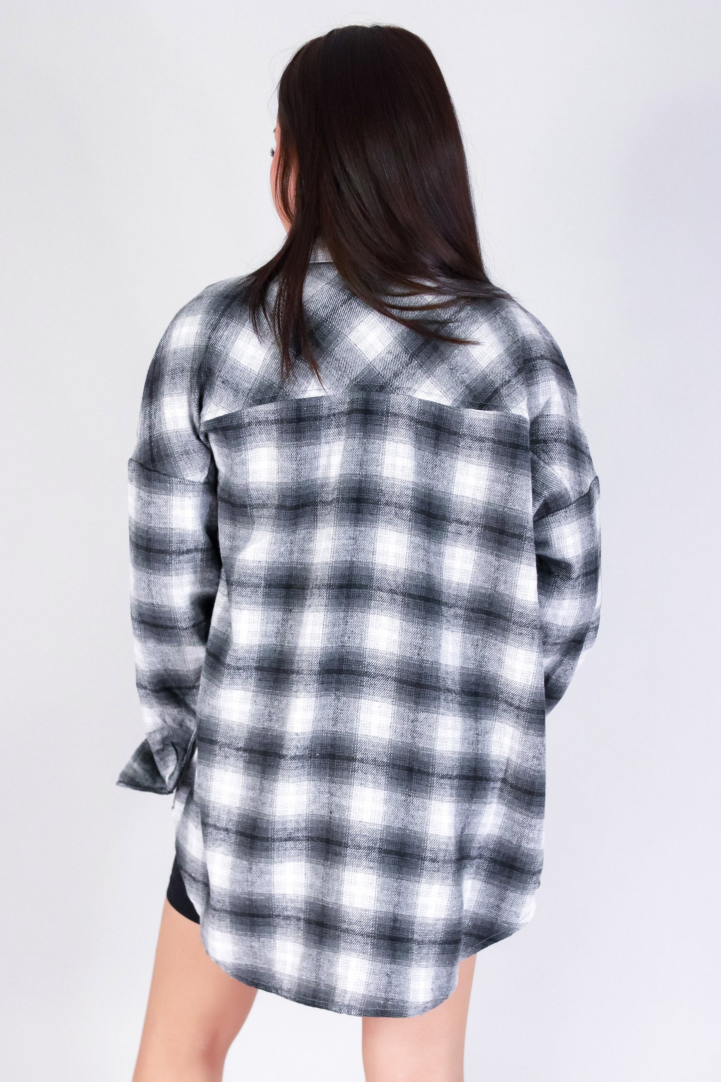Jeans Warehouse Hawaii - L/S PRINT WOVEN CASUAL TOPS - FOREVER PLAID TOP | By CI SONO/CAVALINI
