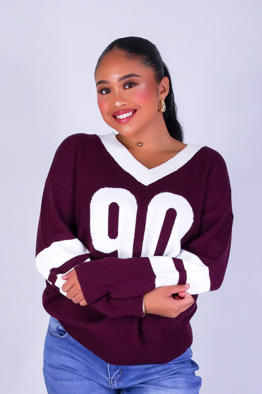 90'S VARSITY SWEATER