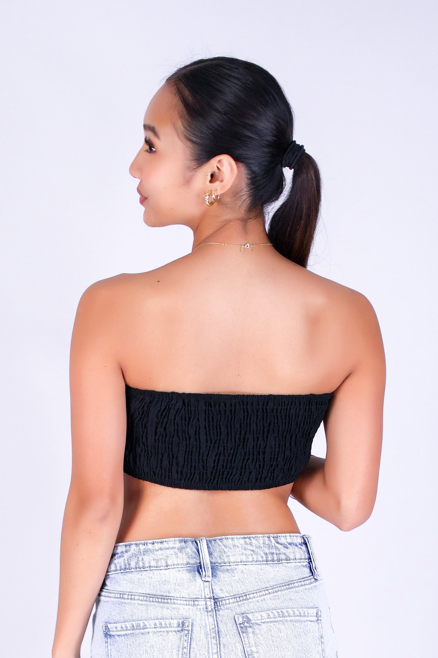 DARLING CURVE CROP TUBE TOP
