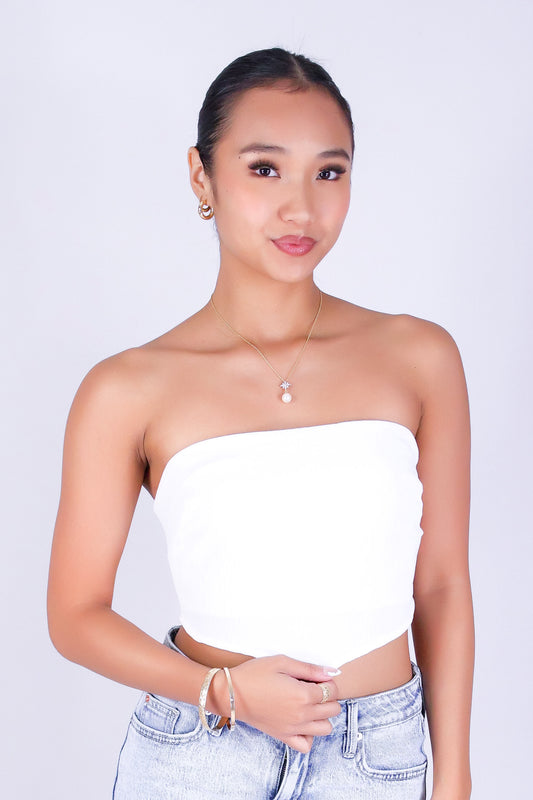 DARLING CURVE CROP TUBE TOP