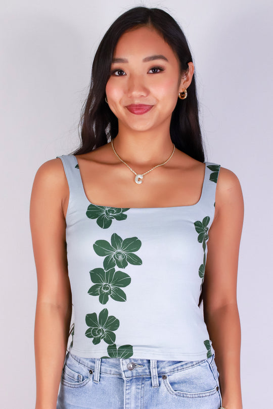 ORCHID SQUARE NECK TOP