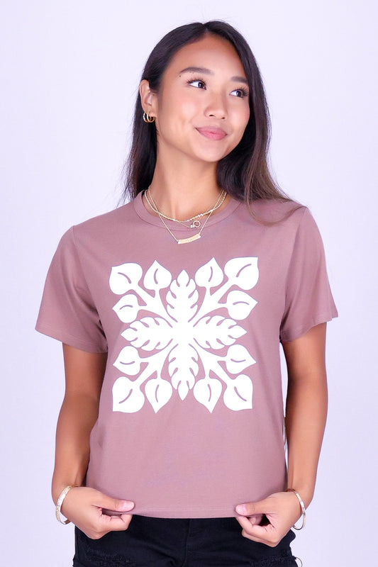 ANTHURIUM QUILT TEE