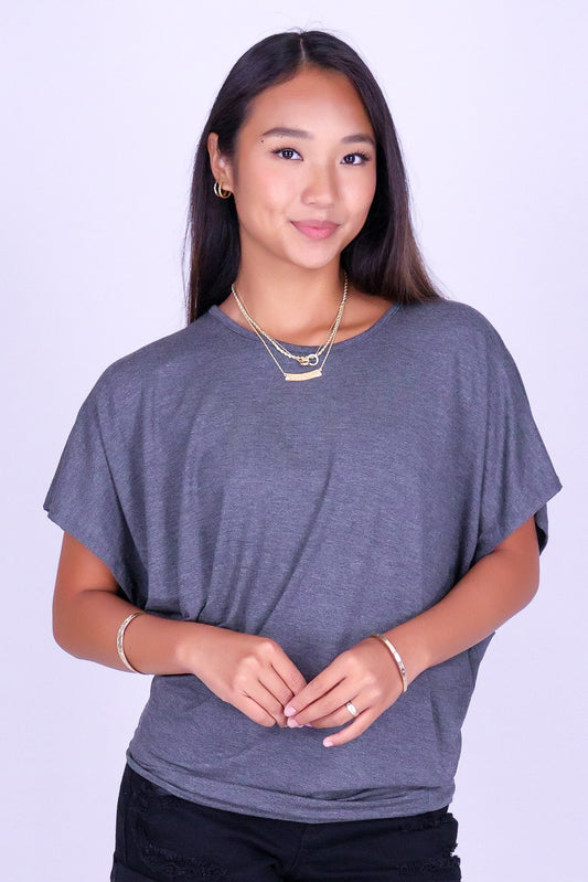 JUST IN CASE DOLMAN TOP