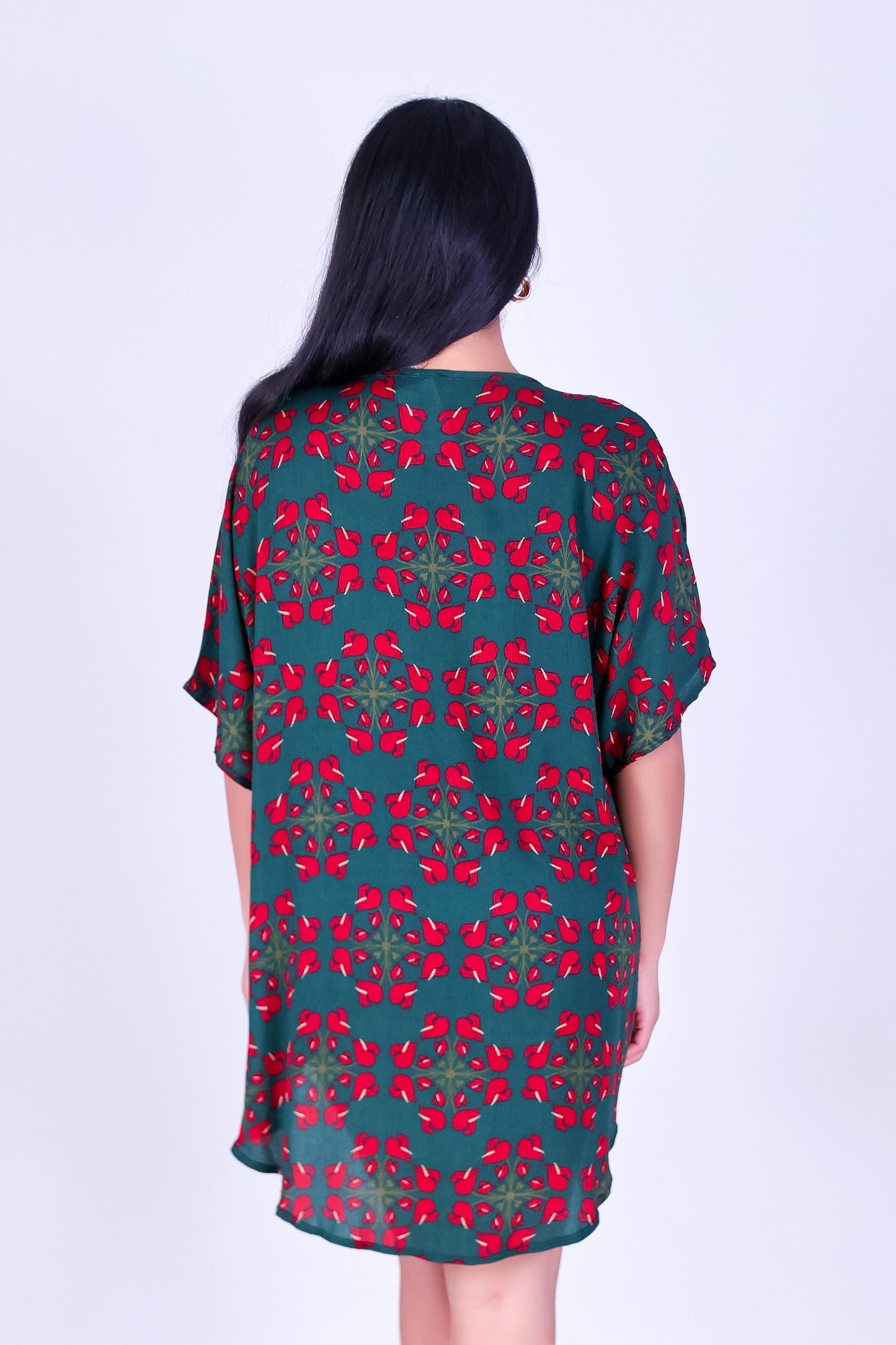 ANTHURIUM QUILT CARDIGAN