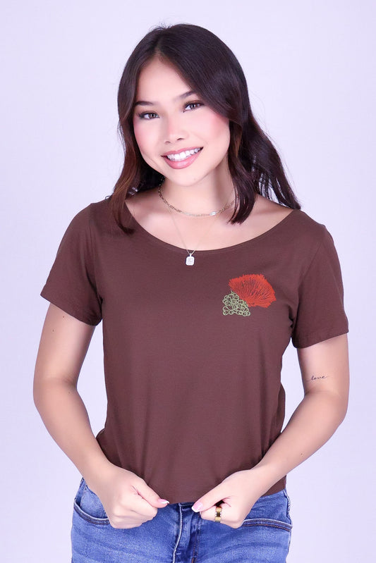 OHIA LEHUA OFF SHOULDER TOP