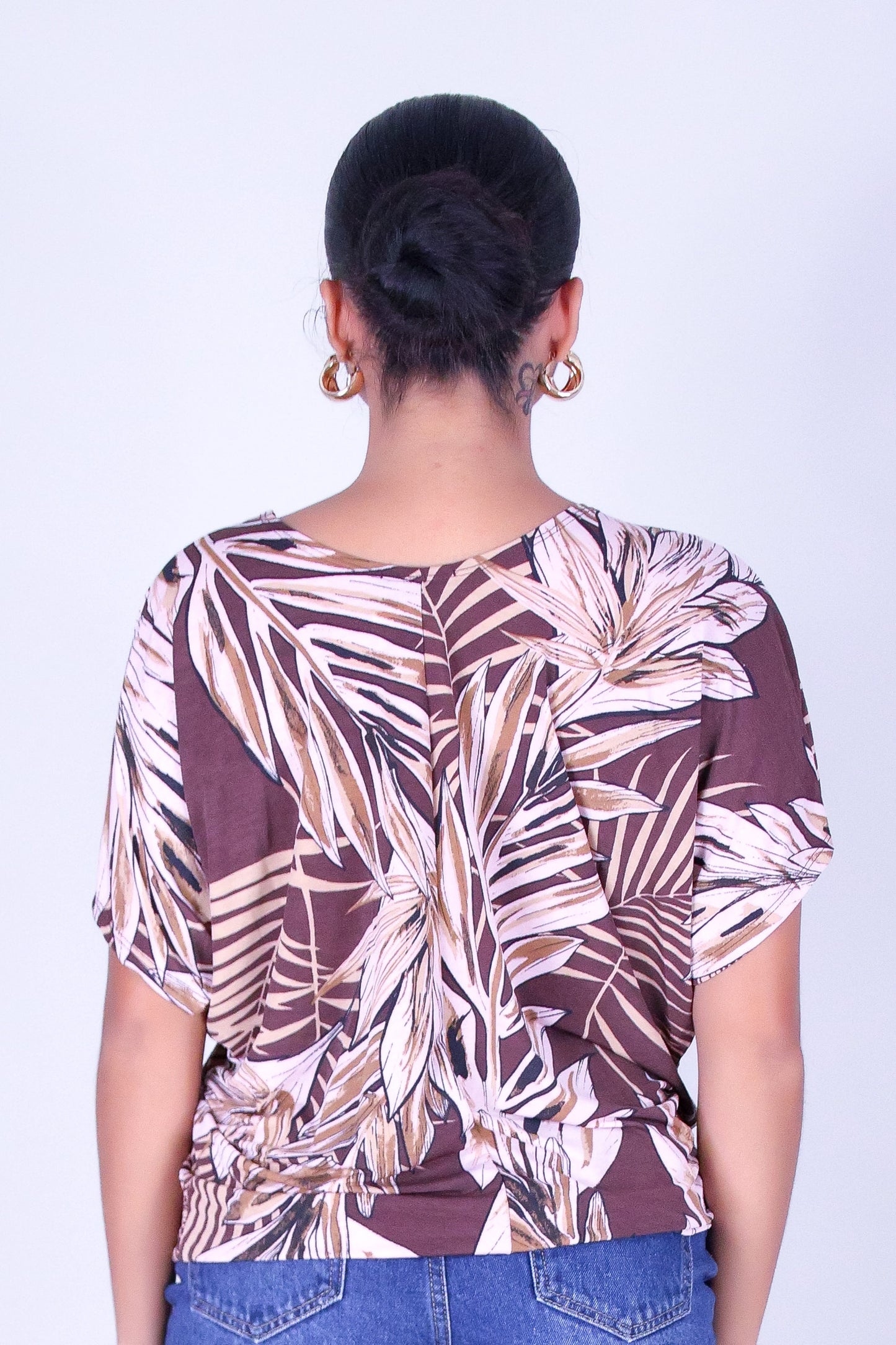 LEAF ME PRETTY DOLMAN TOP