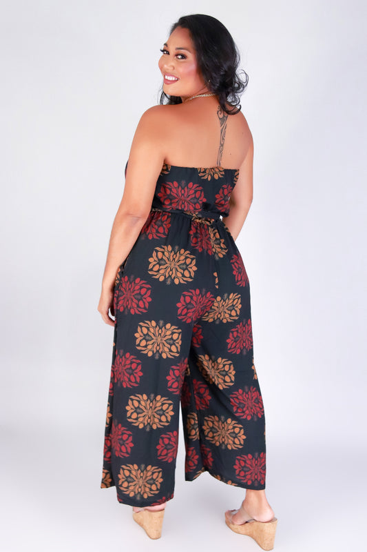 Jeans Warehouse Hawaii - PLUS PRINTED JUMPSUITS - MANGO QUILT TUBE JUMPSUIT | By LUZ