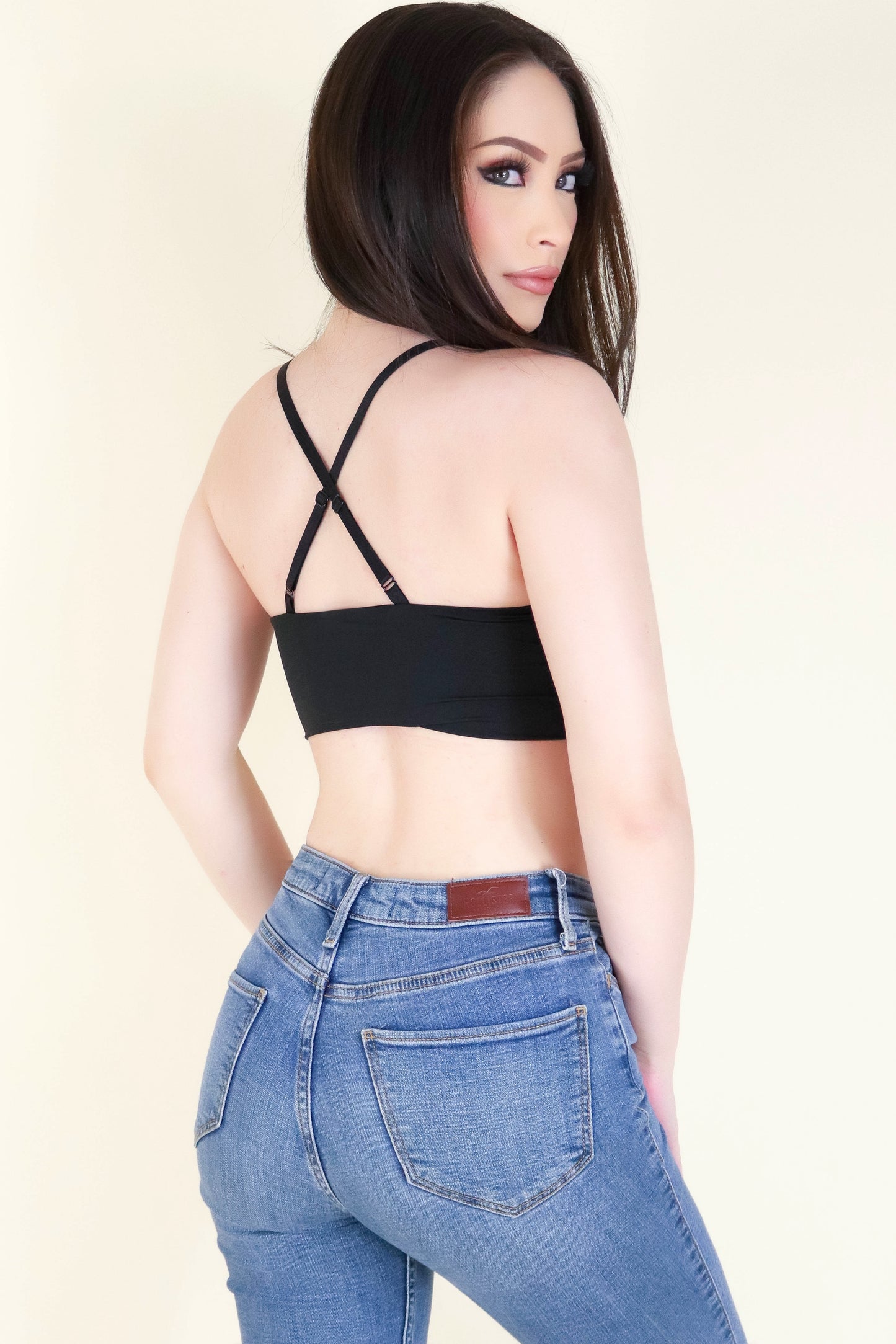 Jeans Warehouse Hawaii - SL CASUAL SOLID - SEE ME THROUGH CROP TOP | By ANWND