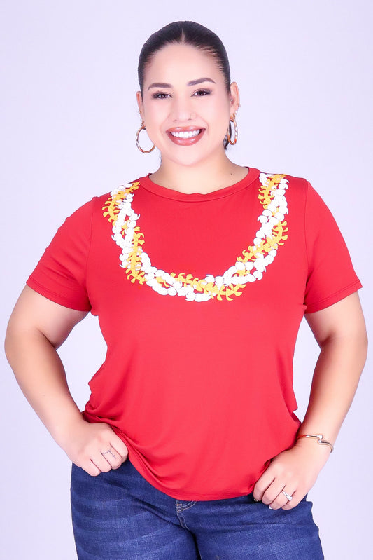 TWISTED PUAKENIKENI PIKAKE LEI TEE