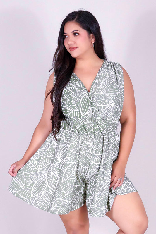 TROPIC PETAL ROMPER