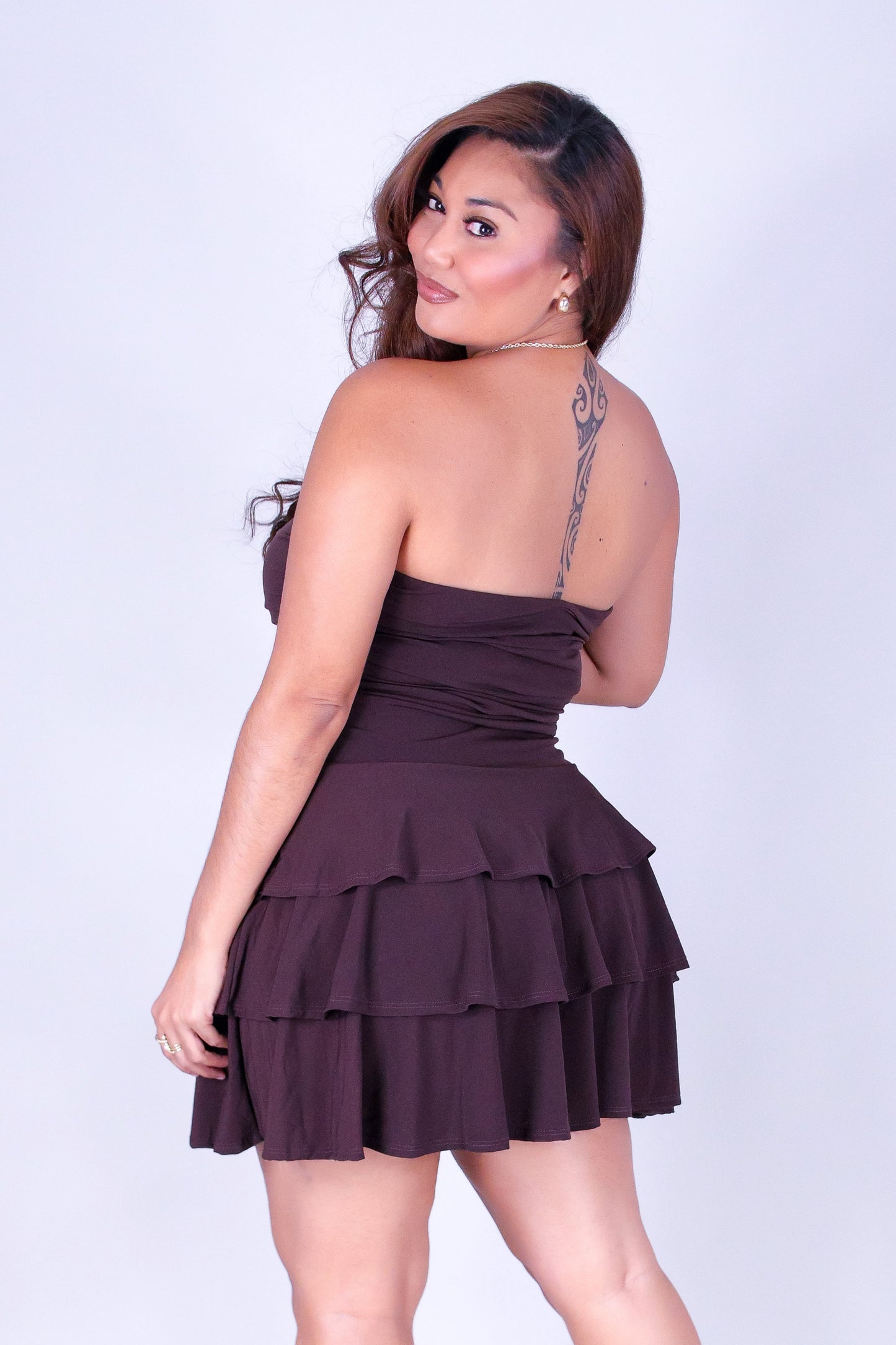 SWEETHEART TIERED DRESS