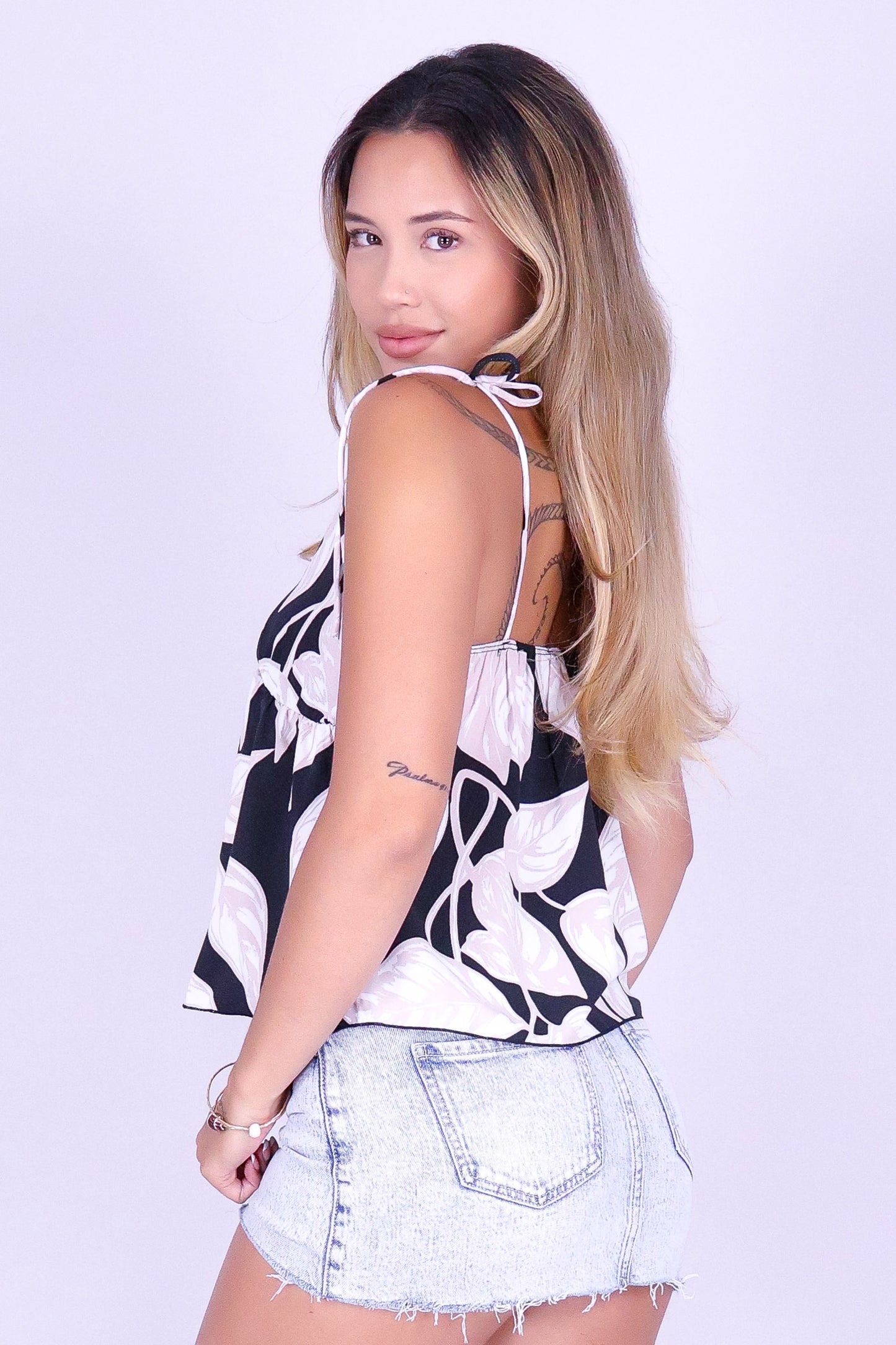 ISLAND OASIS BABYDOLL TOP