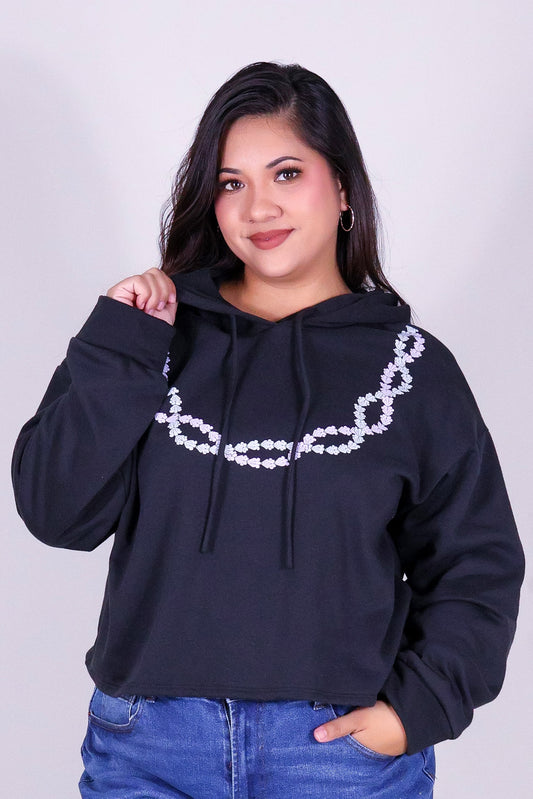 2 CROWN FLOWER LEI HOODIE