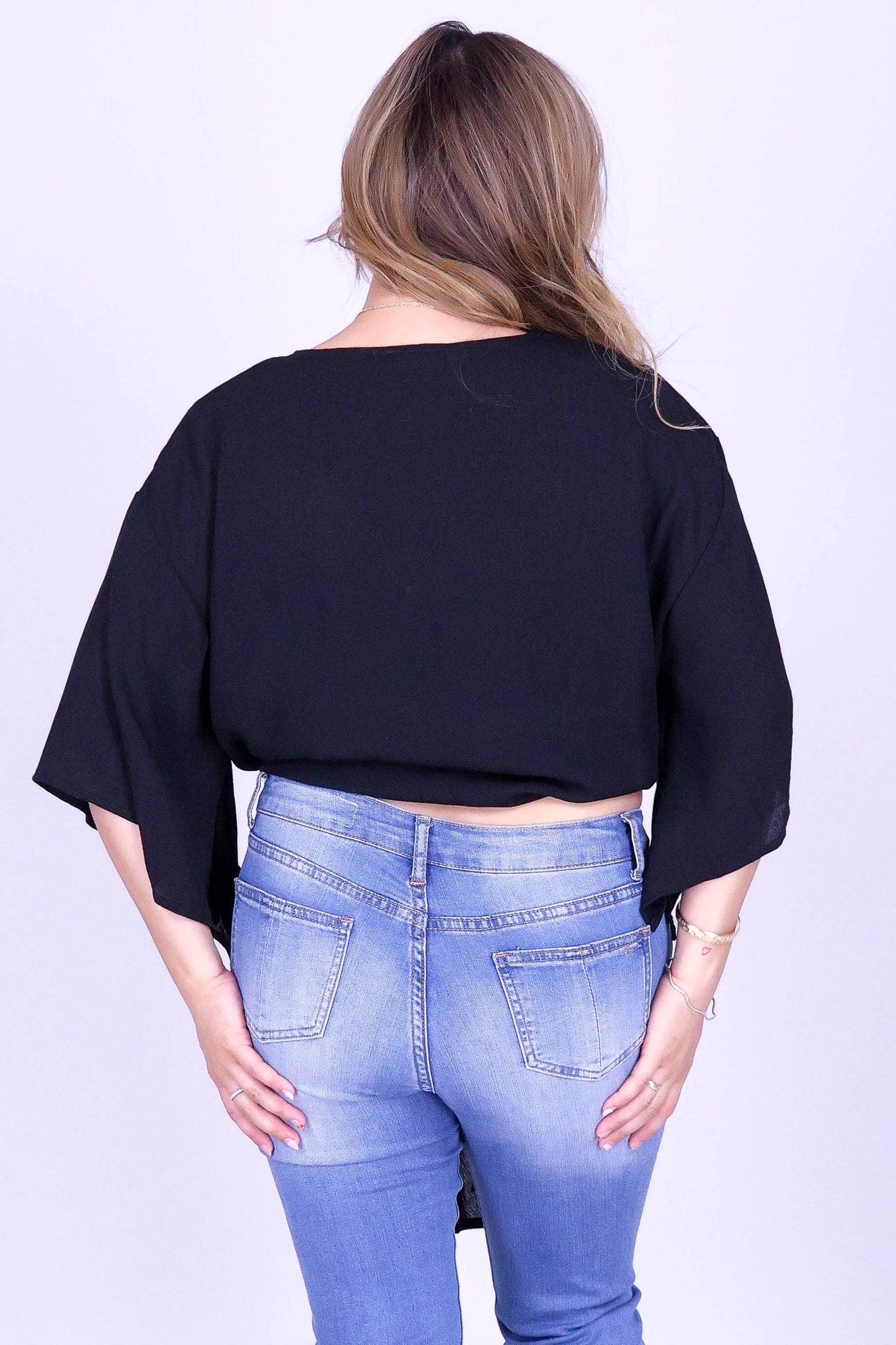ZEN MUSE TIE FRONT TOP