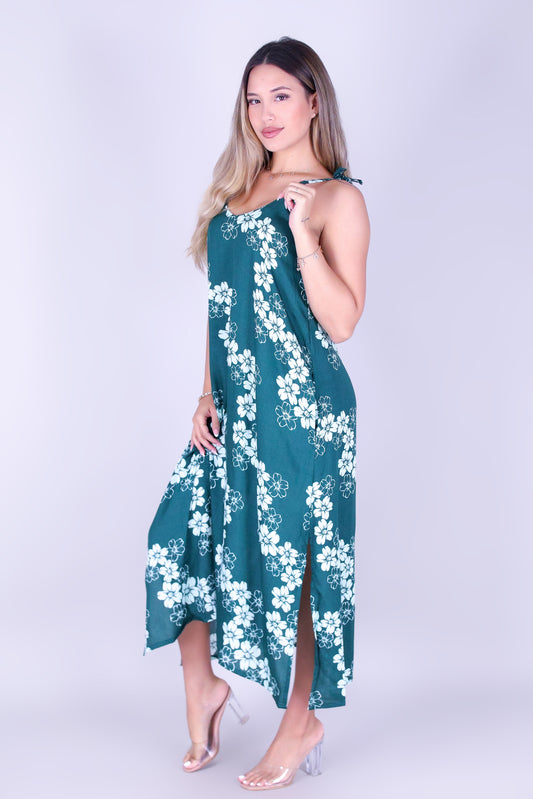 PUAKENIKENI PARADISE TIE MAXI DRESS