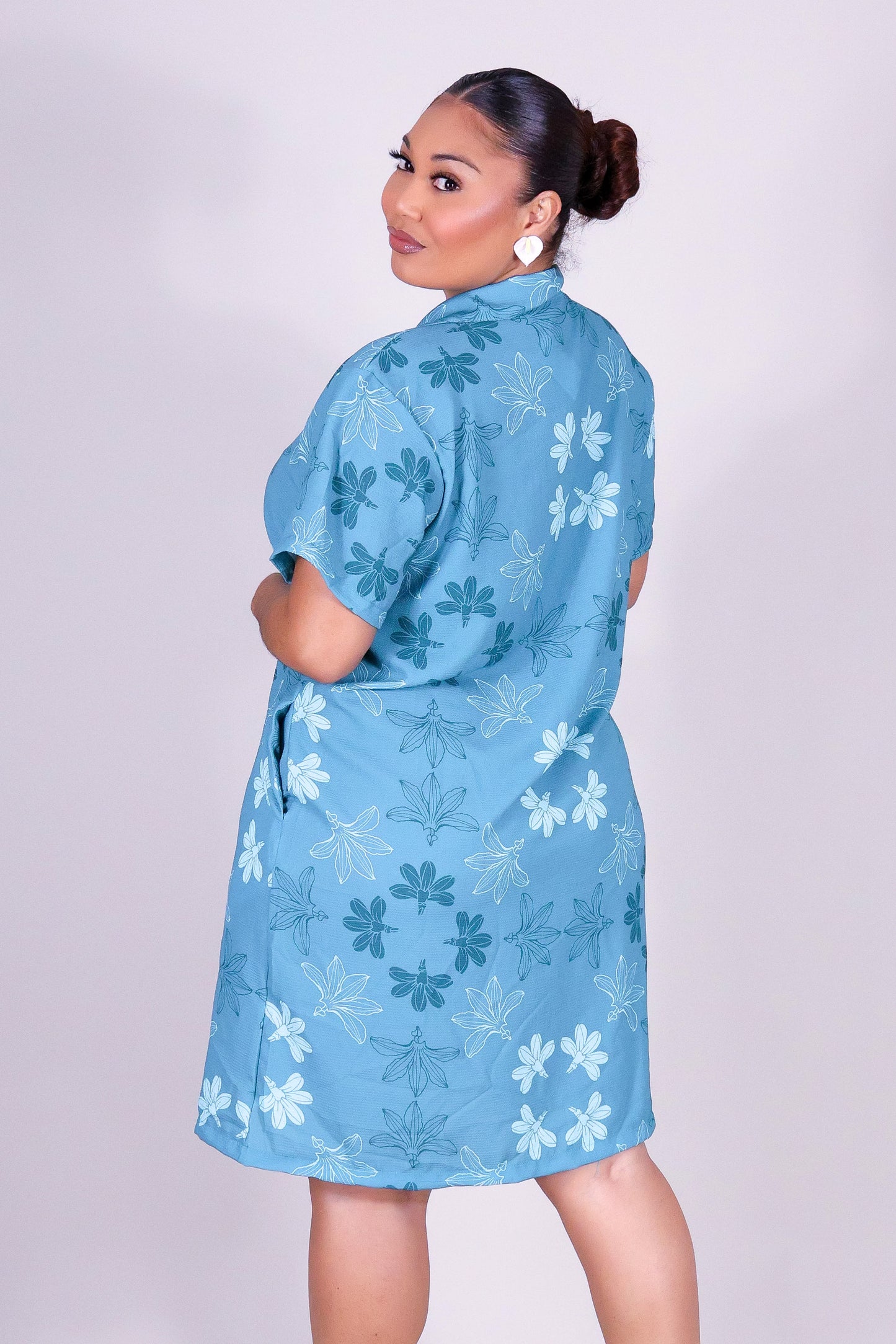 NAUPAKA BUTTON DOWN DRESS
