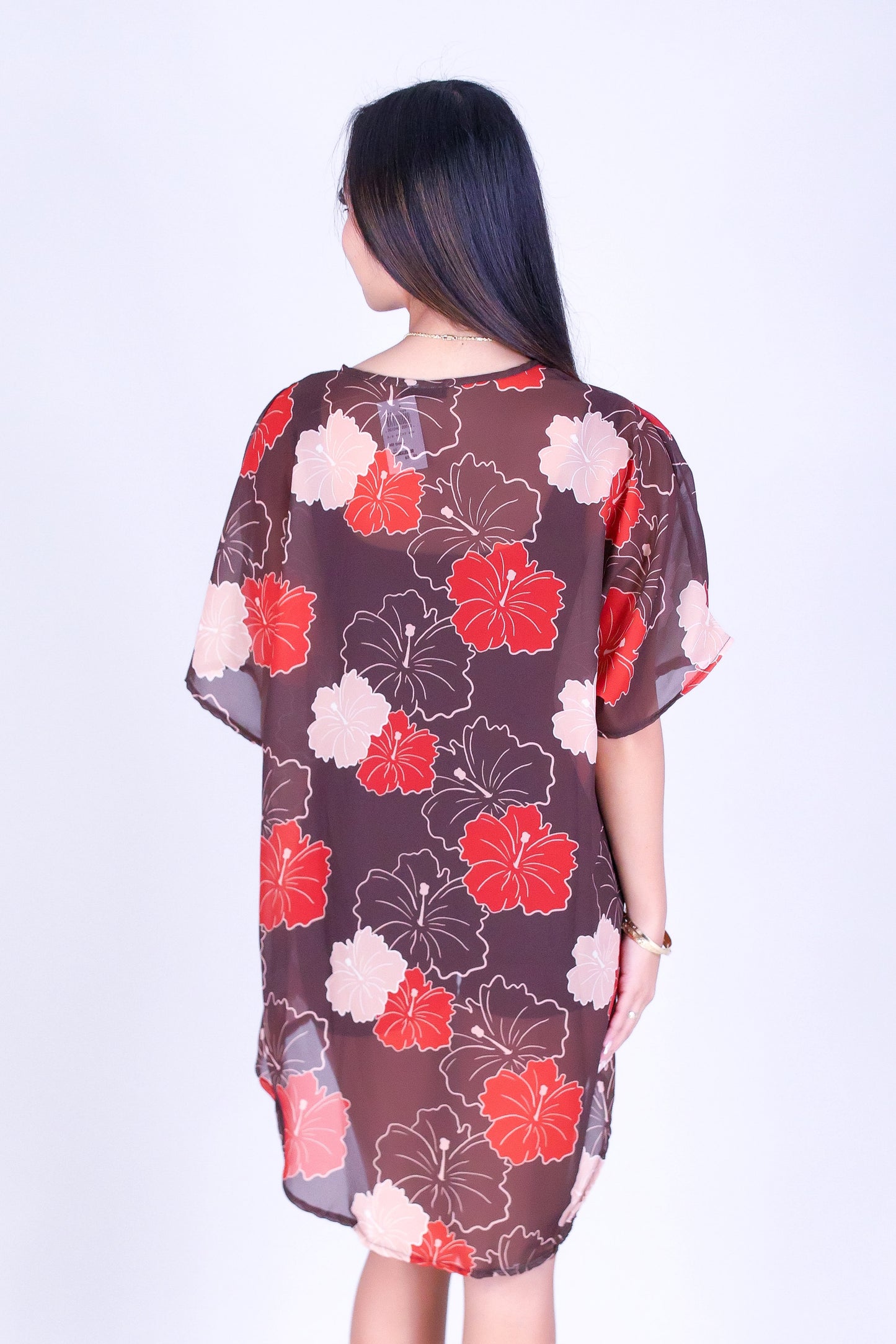 MULTI ALOALO CHIFFON CARDIGAN