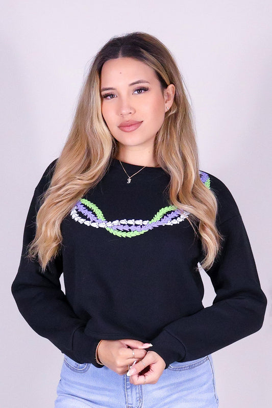 CROWN FLOWER PAKALANA SWEATER