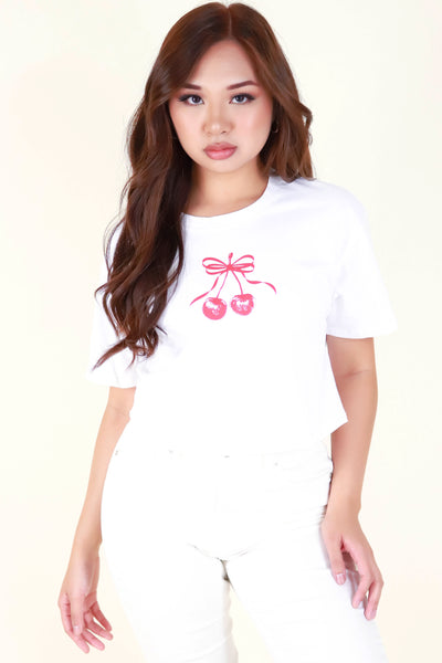 Jeans Warehouse Hawaii - S/S SCREEN - CHERRY GIRL TOP | By ORGANIC GENERATION