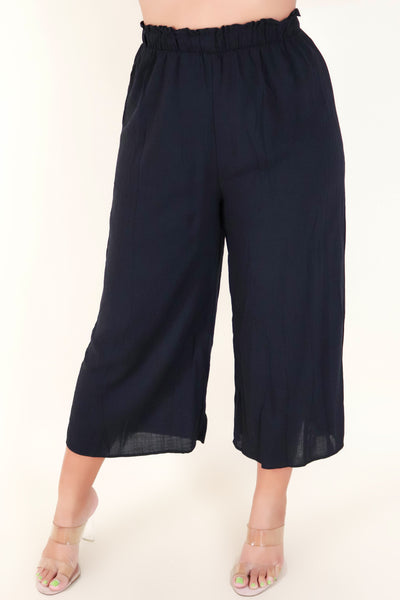 Jeans Warehouse Hawaii - PLUS PLUS WOVEN CASUAL CAPRIS - STAY AWHILE PANTS | By ZENOBIA