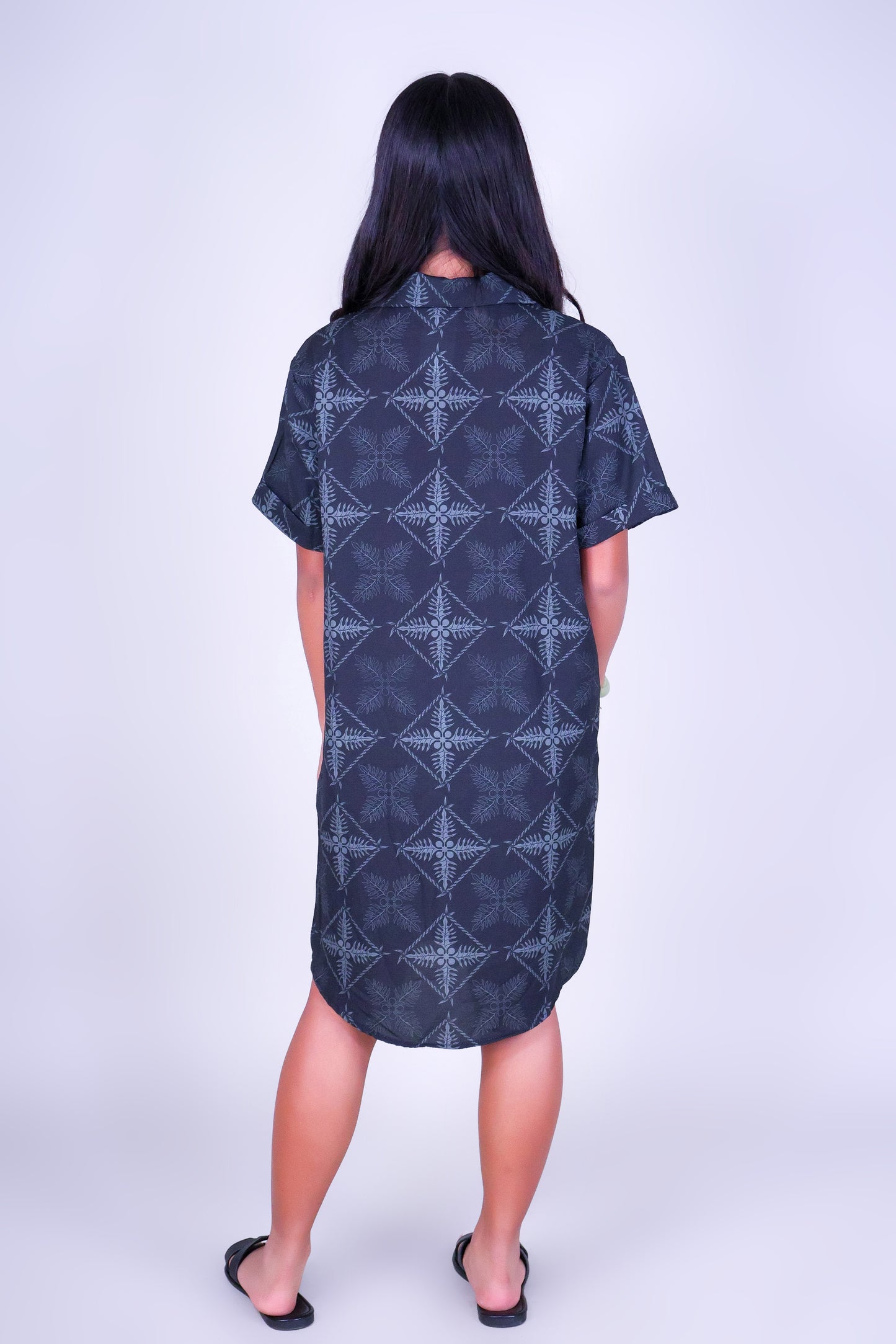 ULU QUILT BUTTON DOWN DRESS | KIDS SIZE 2-16