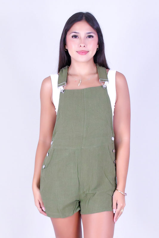 COUNTRY CUTIE OVERALL ROMPER